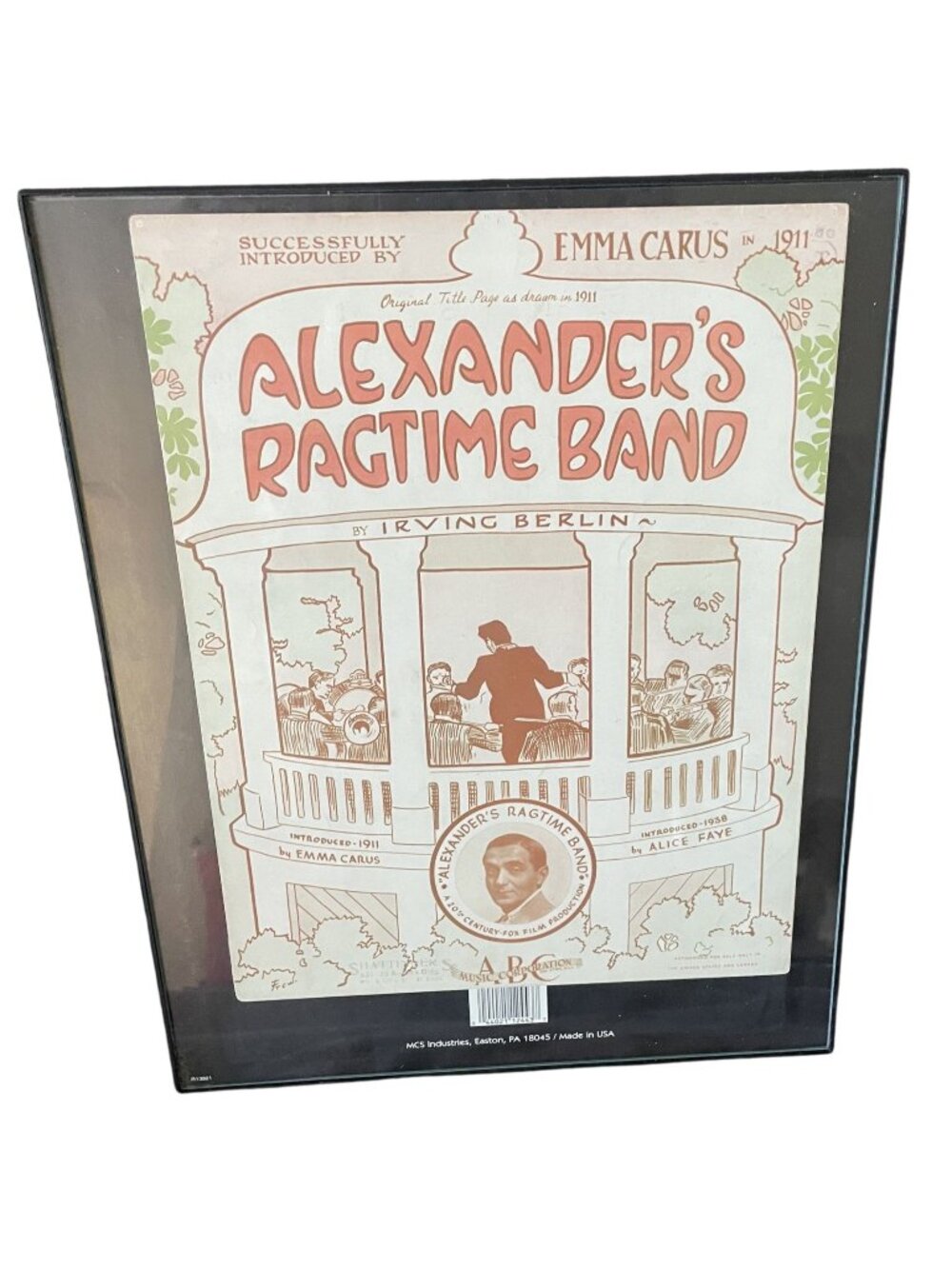 Alexanders Ragtime Band Framed Sheet Music Print